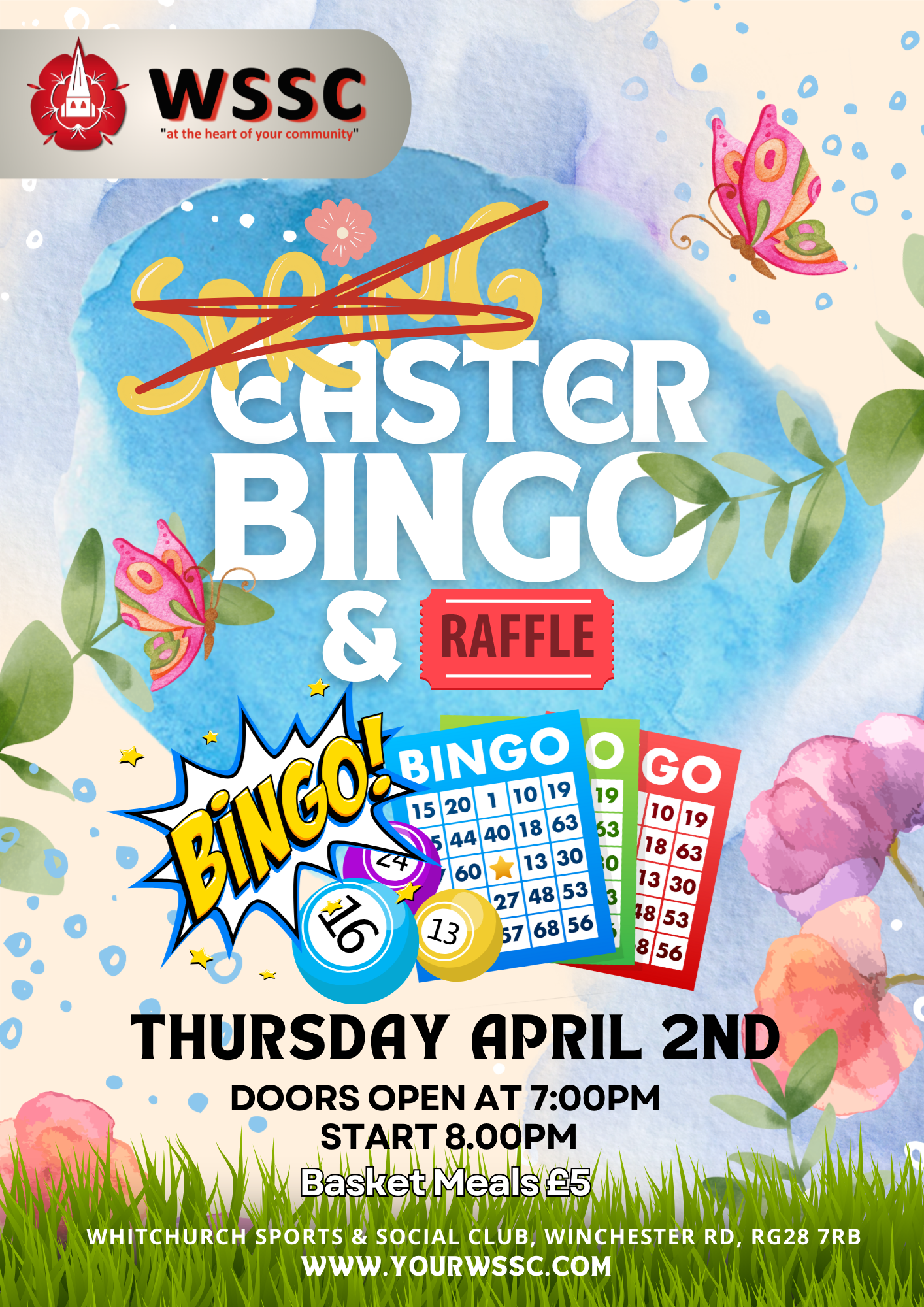 4 Seasons Spring Bingo 2026 at Whitchurch Sports and Social Club