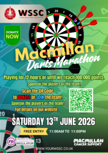 Macmillan Darts at Whitchurch Club