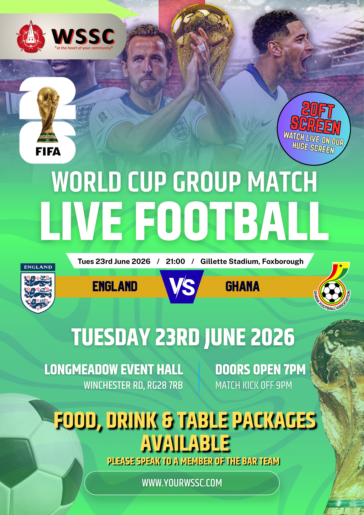 England vs Ghana @ WSSC